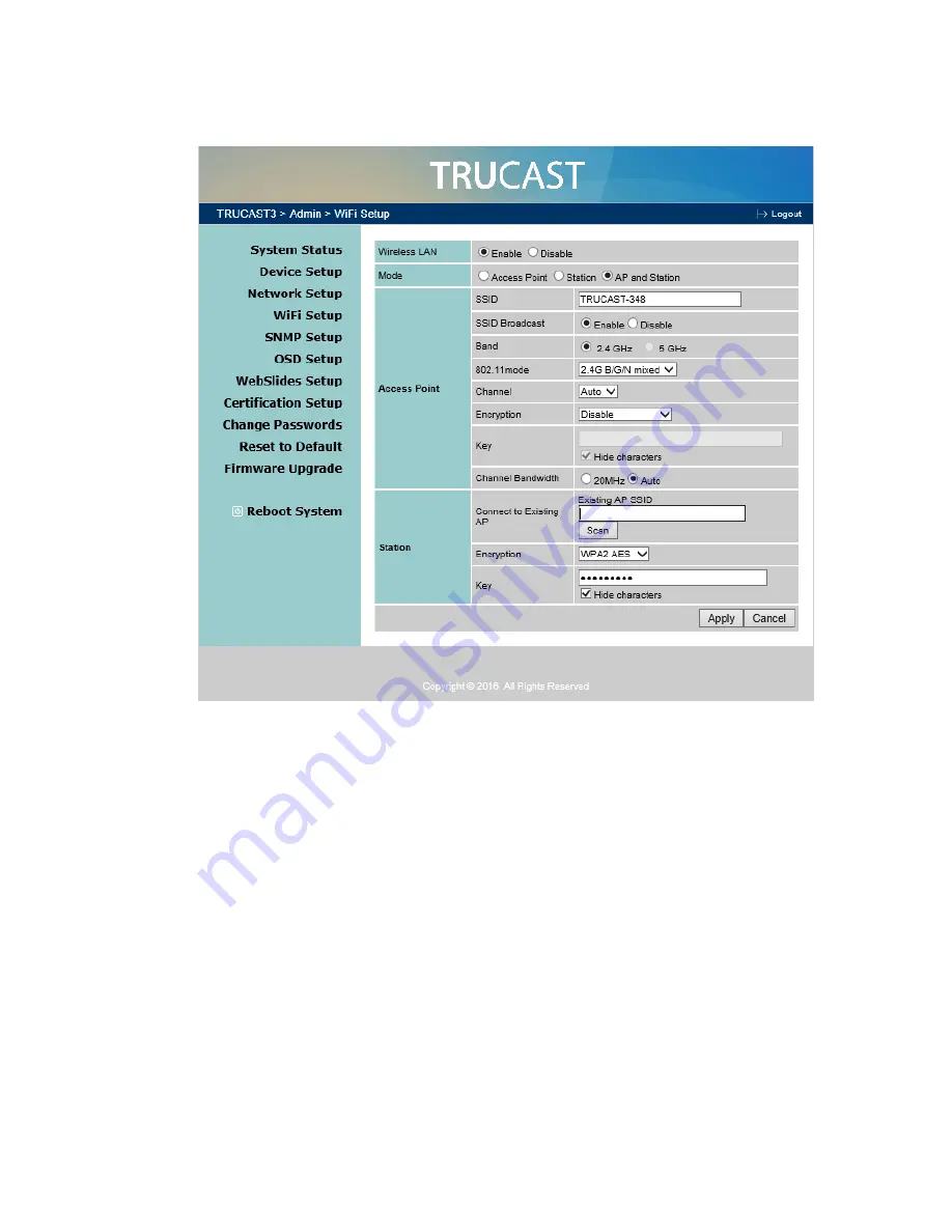 NewLine TRUCAST 3 User Manual Download Page 26