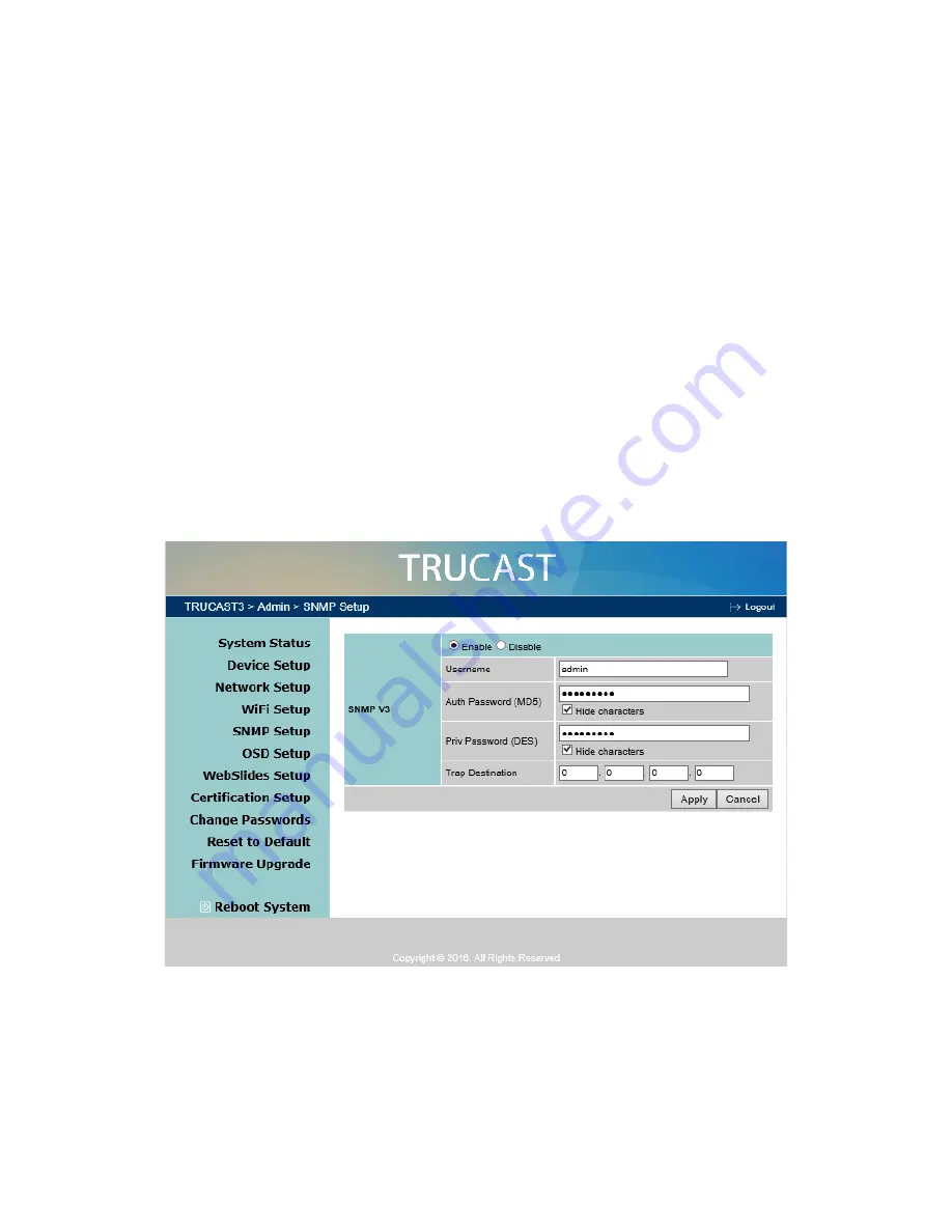 NewLine TRUCAST 3 User Manual Download Page 29