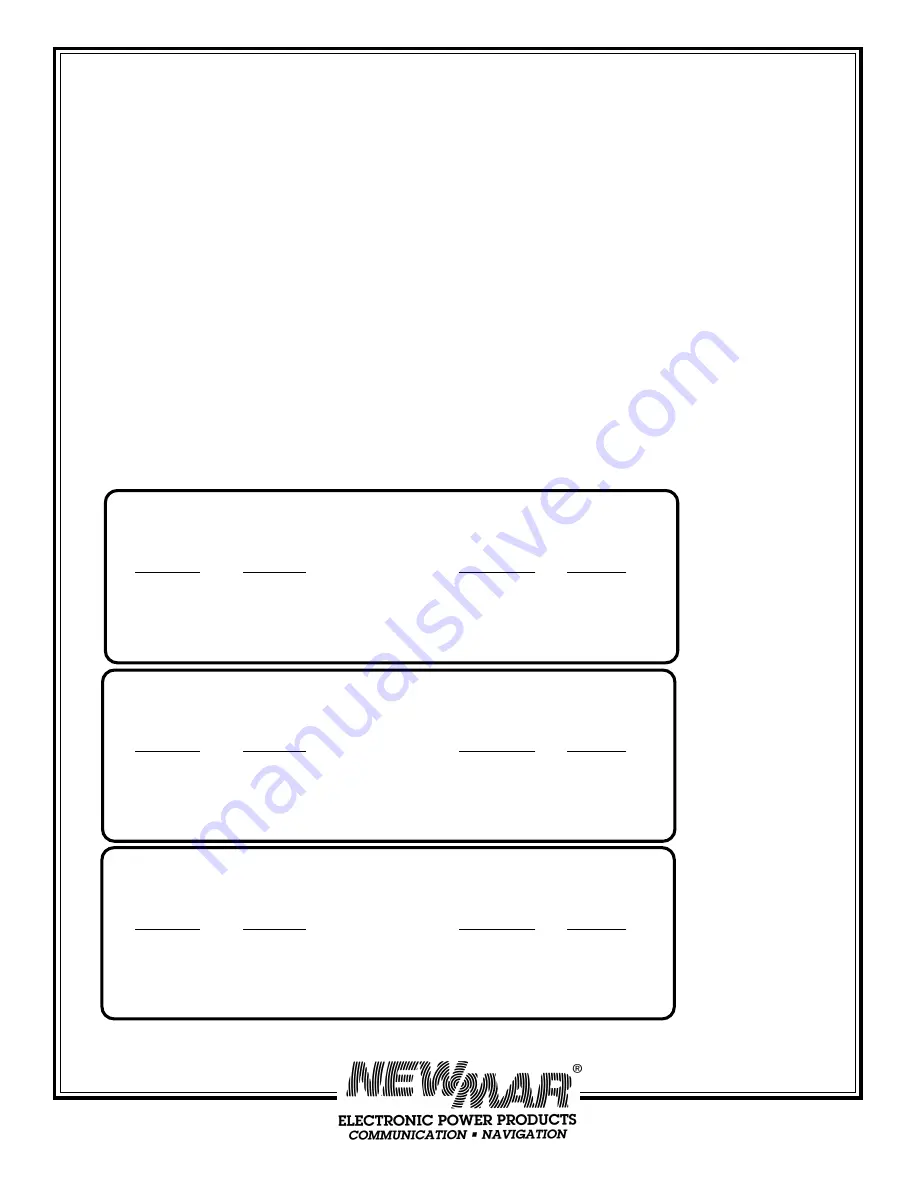 NewMar 12-1800IC Installation & Operation Manual Download Page 13