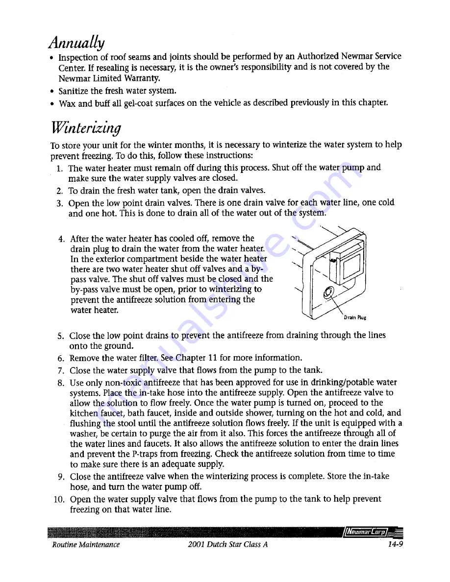 NewMar dutch star 2001 Owner'S Manual Download Page 89