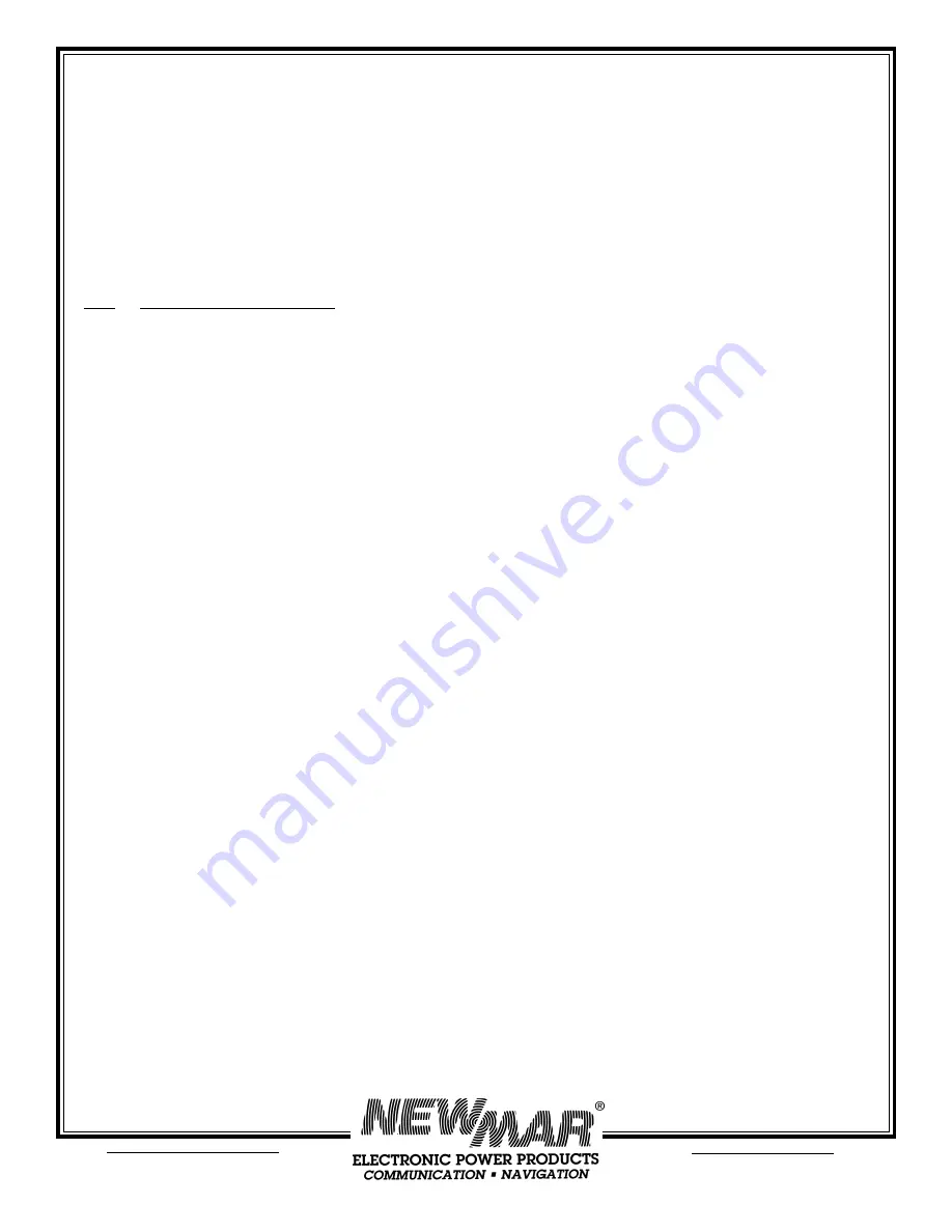 NewMar Guided Wave 12-1200IC Installation & Operation Manual Download Page 16