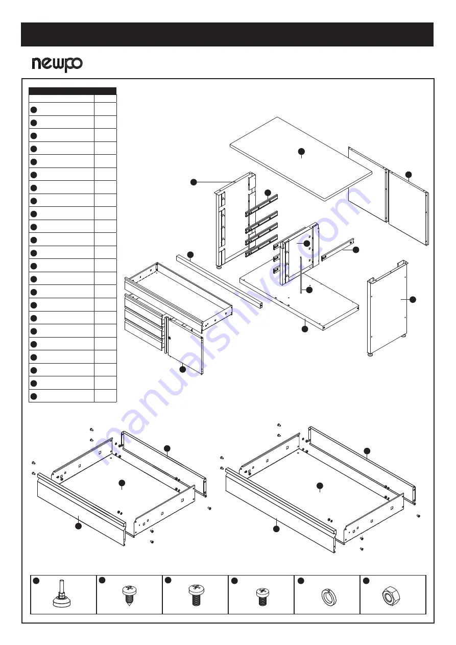 Newpo GLWB121 Manual To Assembly & Usage Download Page 1