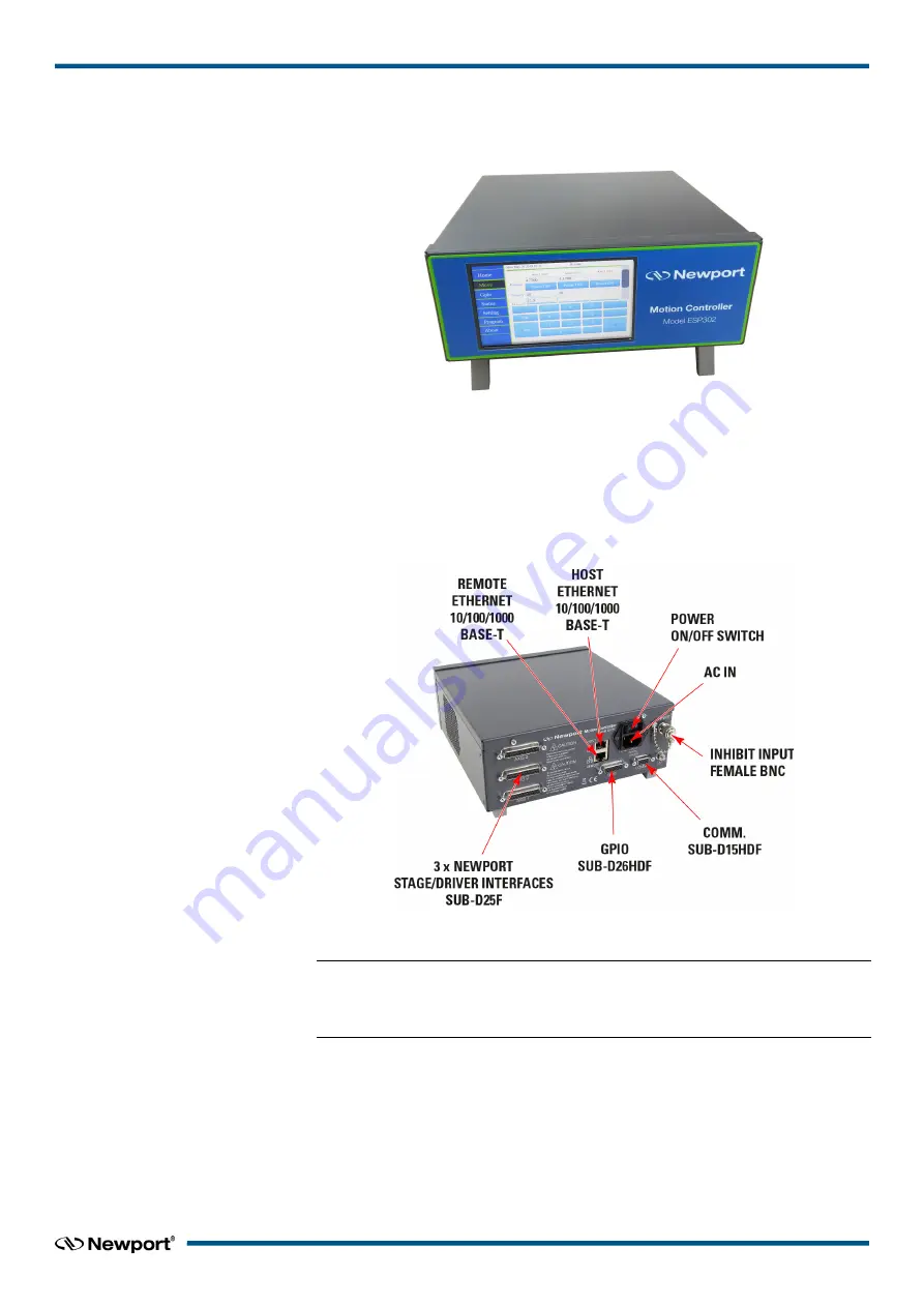 Newport ESP302 Startup Manual Download Page 15