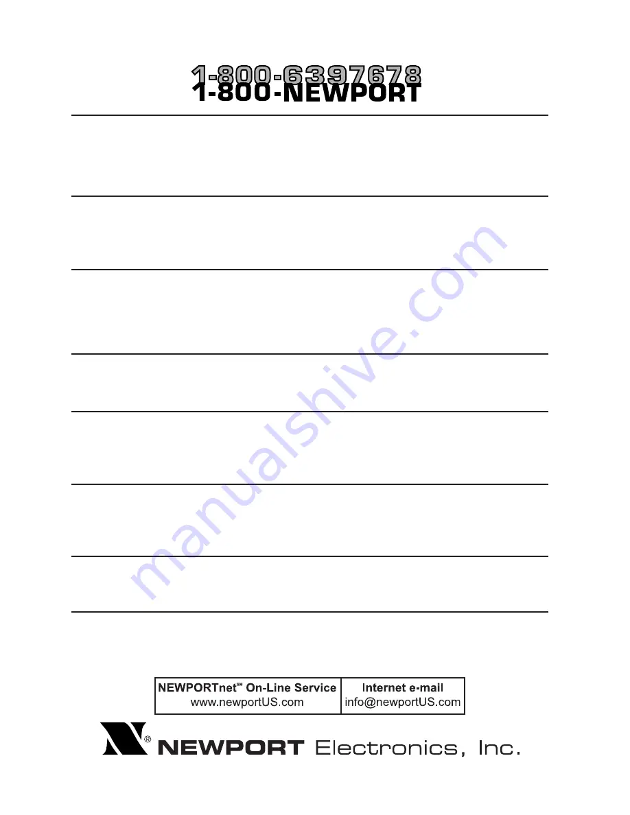 Newport iDRX Series Communications Manual Download Page 36