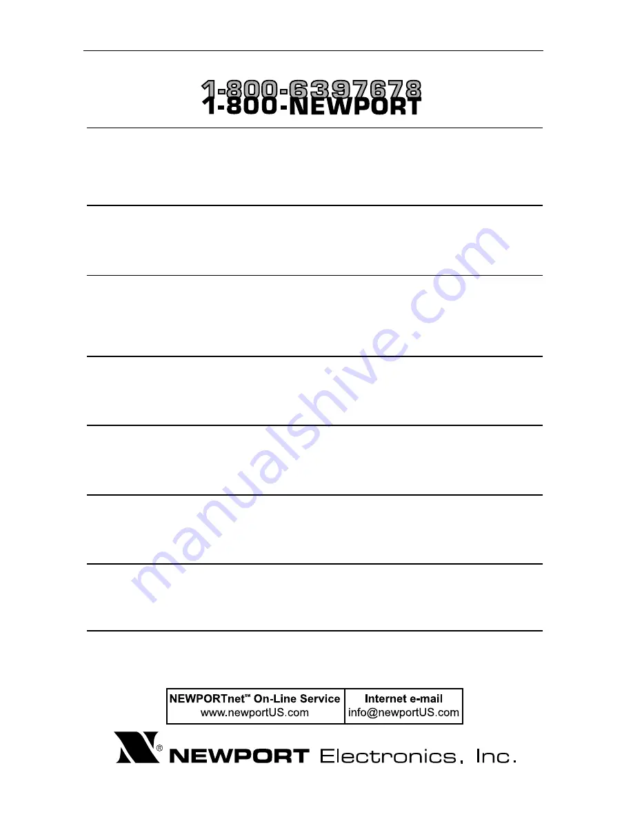 Newport iServer Series Operator'S Manual Download Page 44