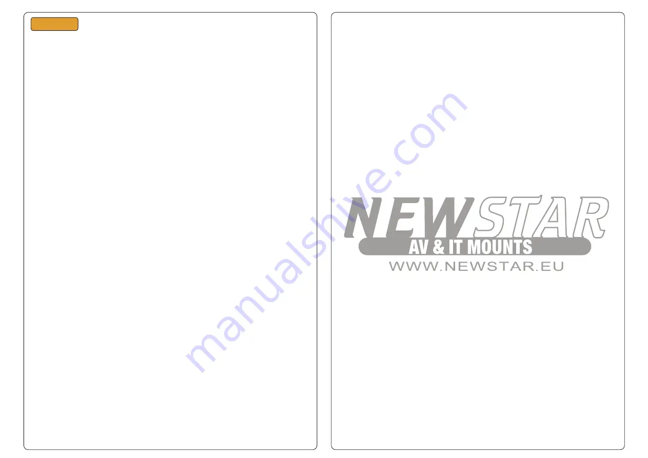 NewStar FPMA-D1330BLACK Instruction Manual Download Page 4