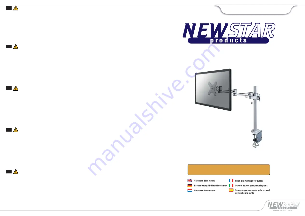 NewStar FPMA-D935 Instruction Manual Download Page 1