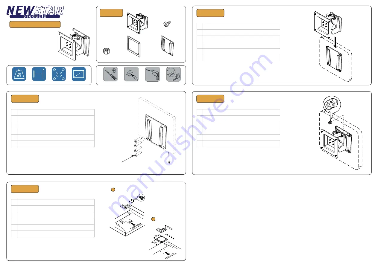 NewStar FPMA-W75 Скачать руководство пользователя страница 2