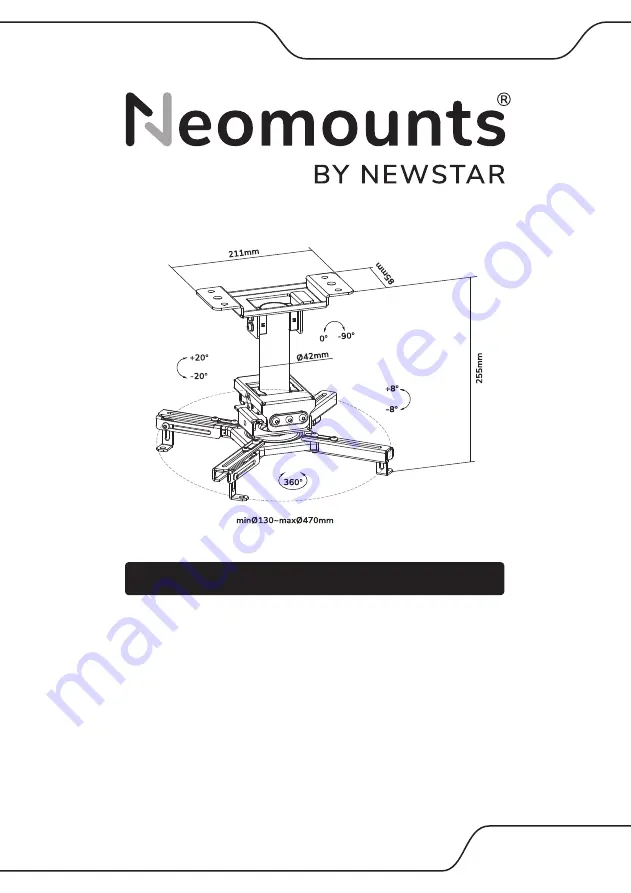 NewStar NeoMounts CL25-530BL1 Instruction Manual Download Page 1