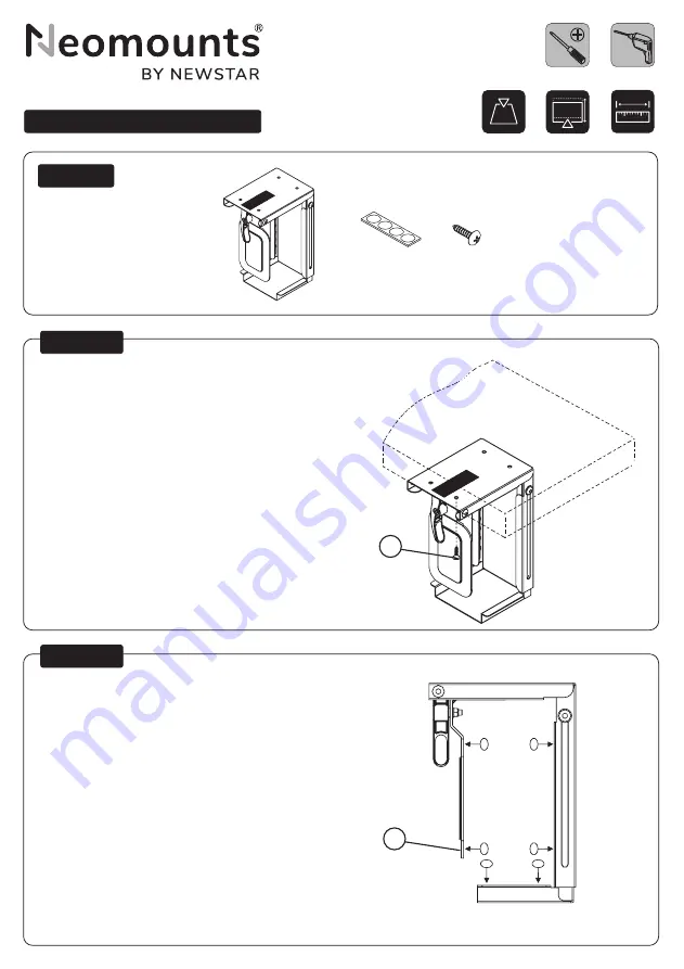 NewStar Neomounts CPU-D075BLACK Скачать руководство пользователя страница 2