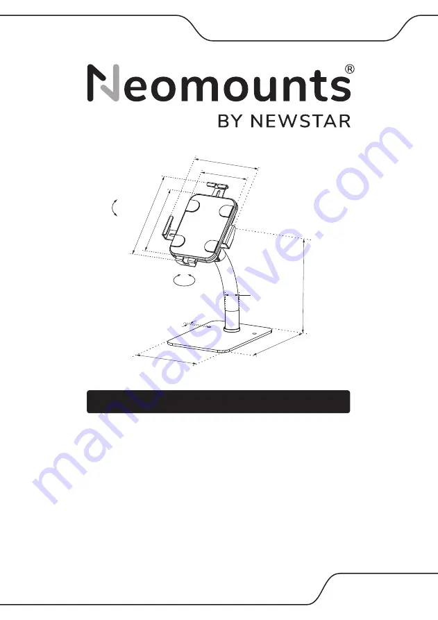 NewStar Neomounts DS15-625BL1 Instruction Manual Download Page 1