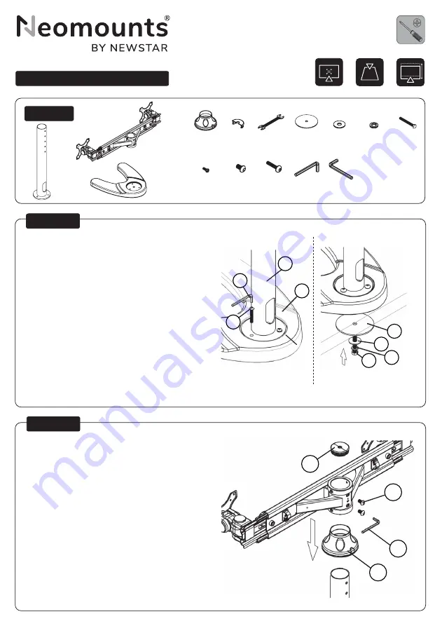 NewStar Neomounts FMPA-D700DD Instruction Manual Download Page 2