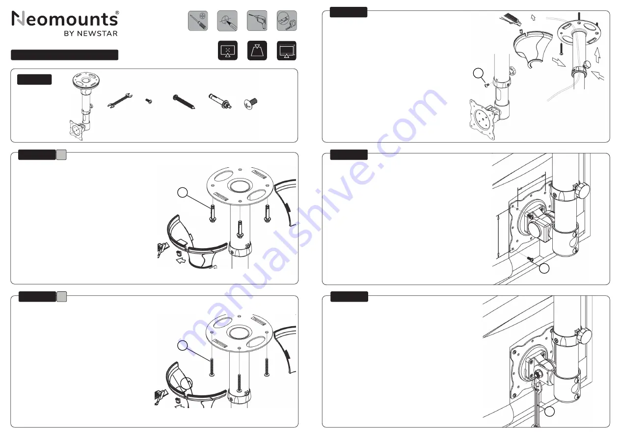 NewStar Neomounts FPMA-C025SILVER Instruction Manual Download Page 2