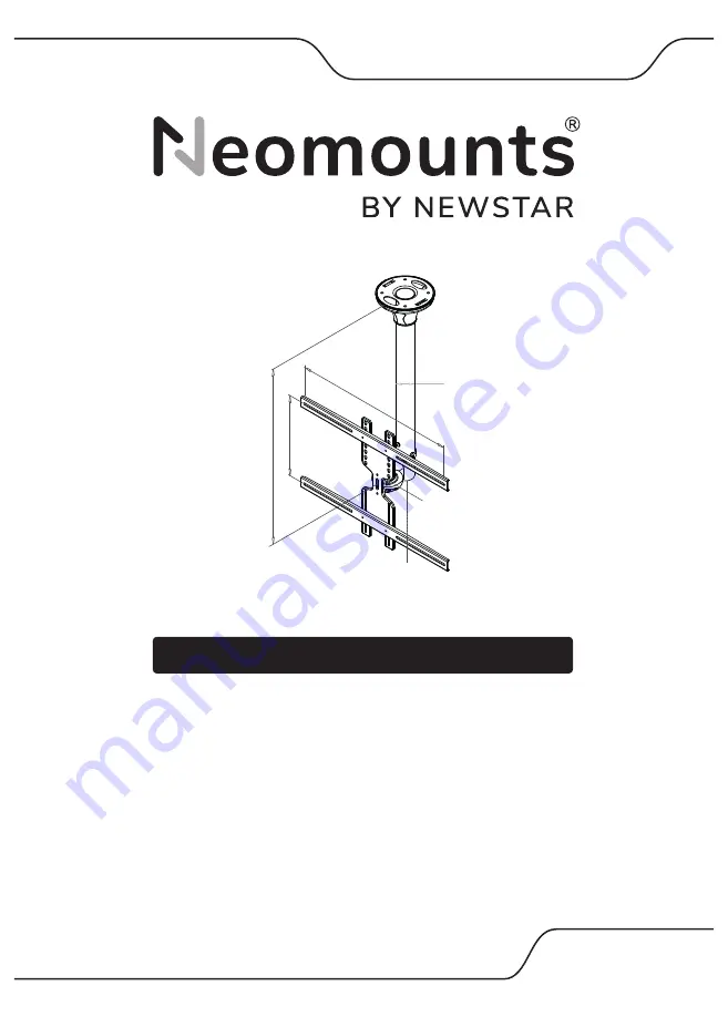 NewStar Neomounts FPMA-C400SILVER Instruction Manual Download Page 1