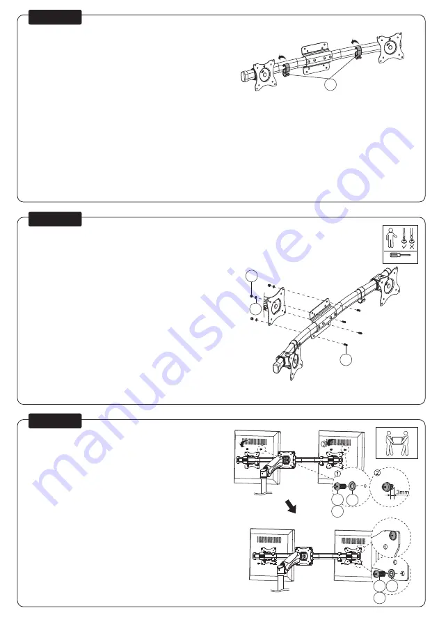 NewStar Neomounts FPMA-CB100BLACK Instruction Manual Download Page 3