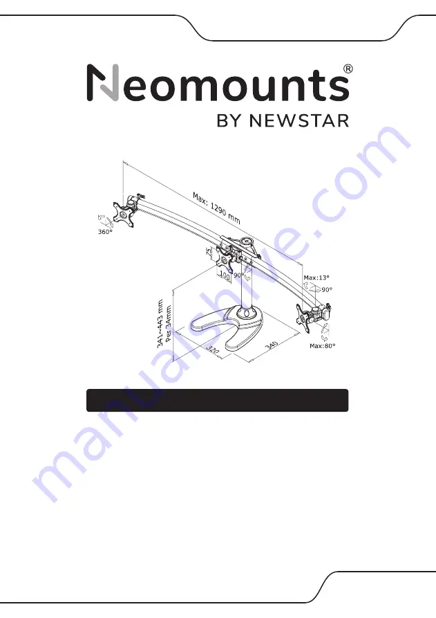 NewStar Neomounts FPMA-D700DD3 Скачать руководство пользователя страница 1