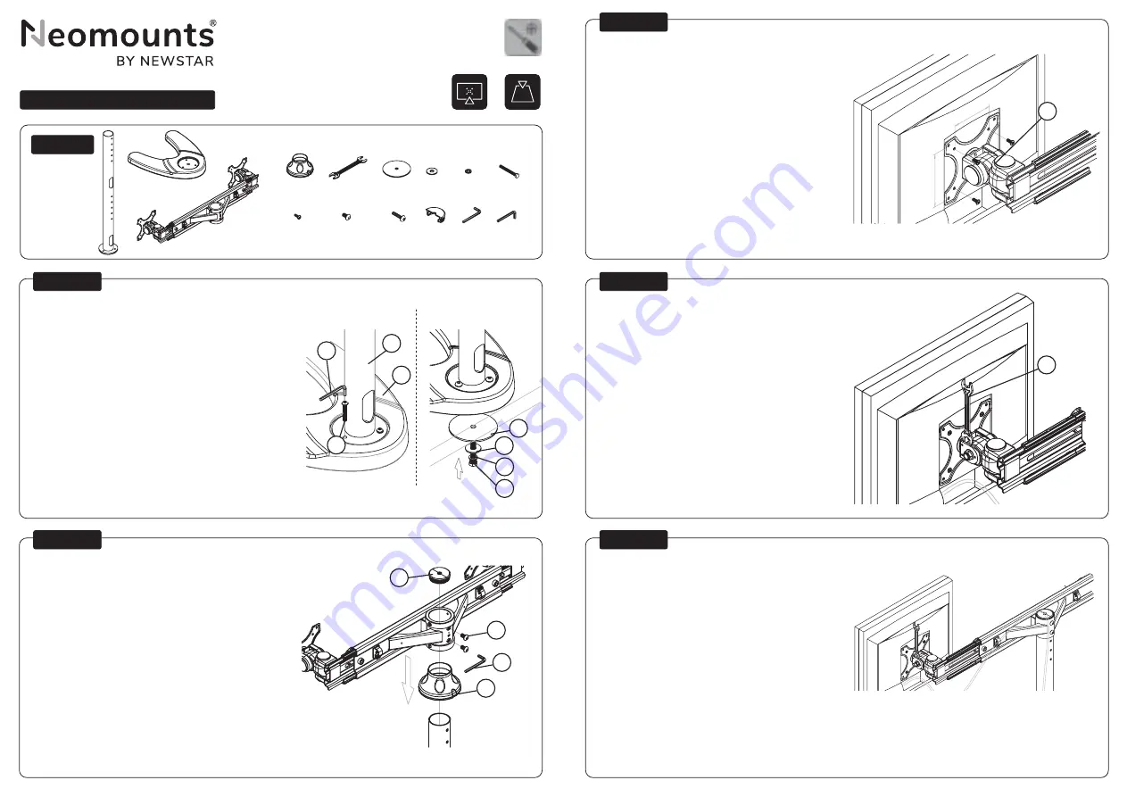 NewStar Neomounts FPMA-D700DD4 Instruction Manual Download Page 2