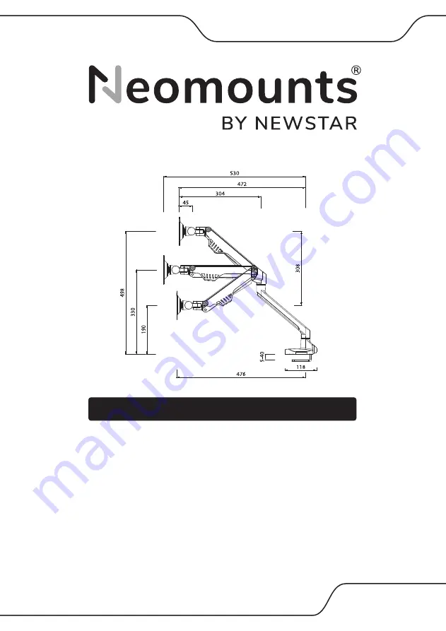 NewStar Neomounts FPMA-D750BLACK2 Скачать руководство пользователя страница 1