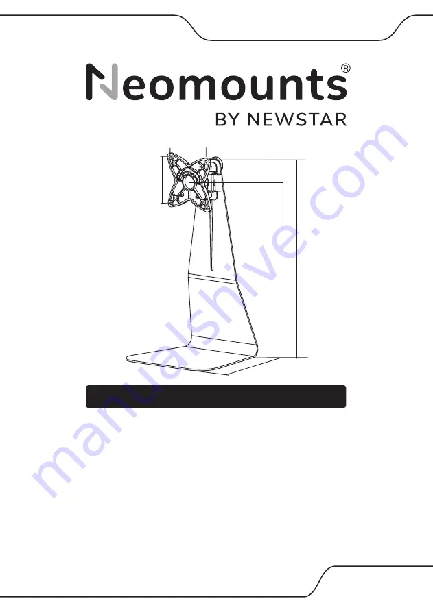 NewStar Neomounts FPMA-D850BLACK Instruction Manual Download Page 1