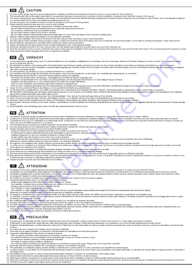 NewStar Neomounts FPMA-D860BLACK Instruction Manual Download Page 8