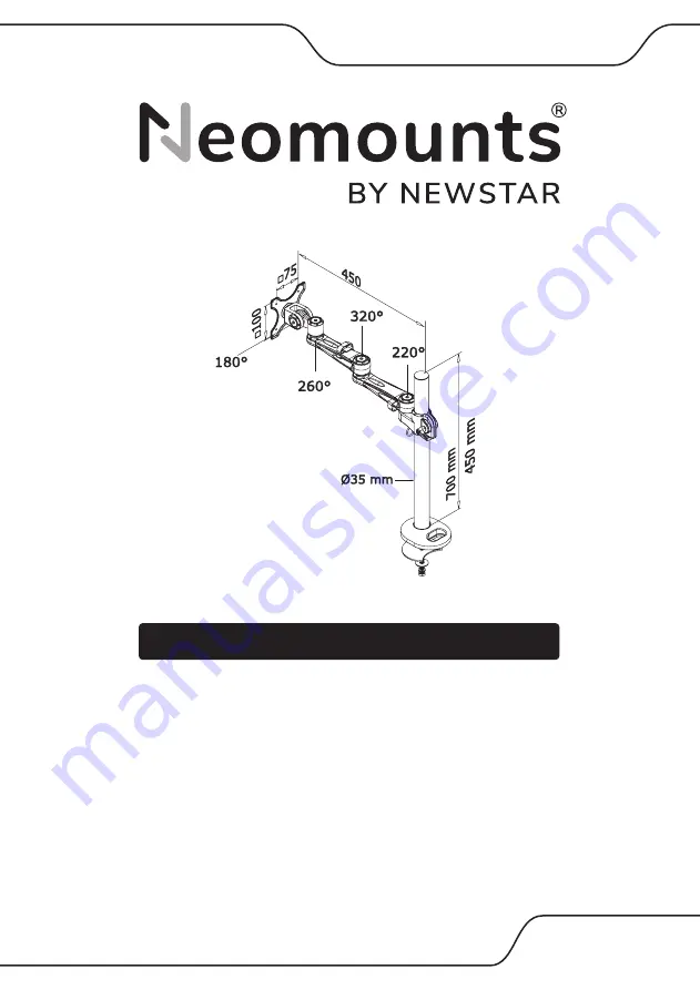 NewStar NeoMounts FPMA-D935G Instruction Manual Download Page 1