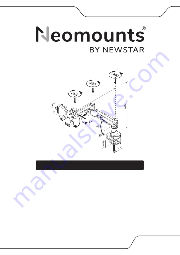 NewStar Neomounts FPMA-D940 Скачать руководство пользователя страница 1