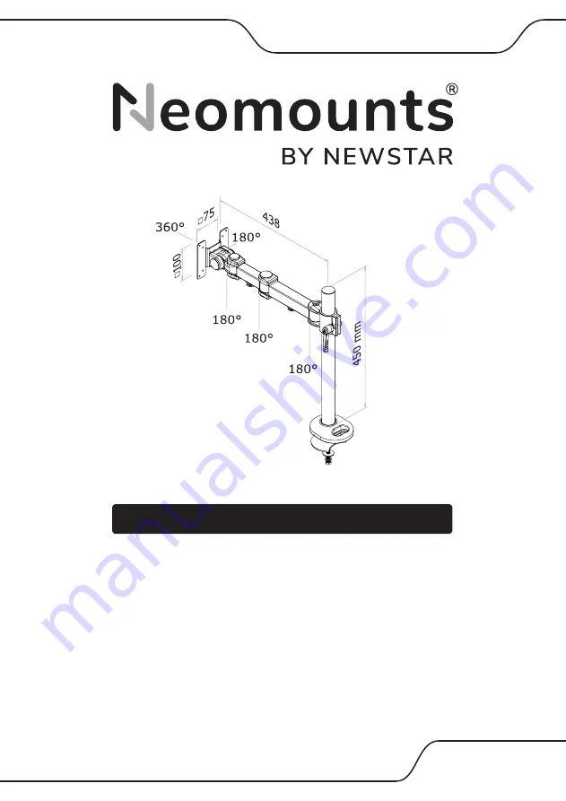 NewStar Neomounts FPMA-D960G Скачать руководство пользователя страница 1