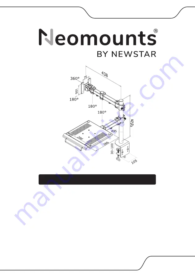 NewStar NeoMounts FPMA-D960NOTEBOOK Скачать руководство пользователя страница 1