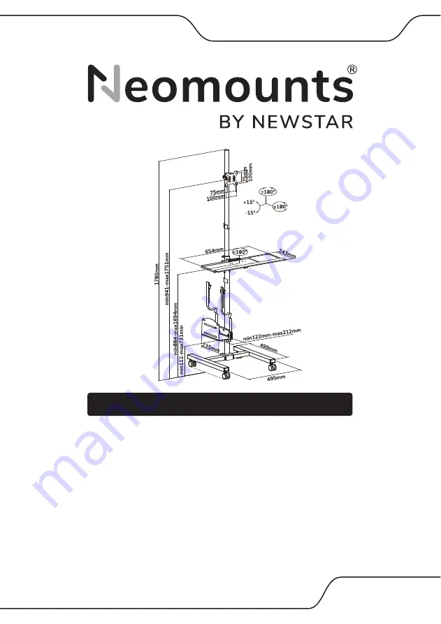 NewStar Neomounts FPMA-MOBILE1700 Скачать руководство пользователя страница 1