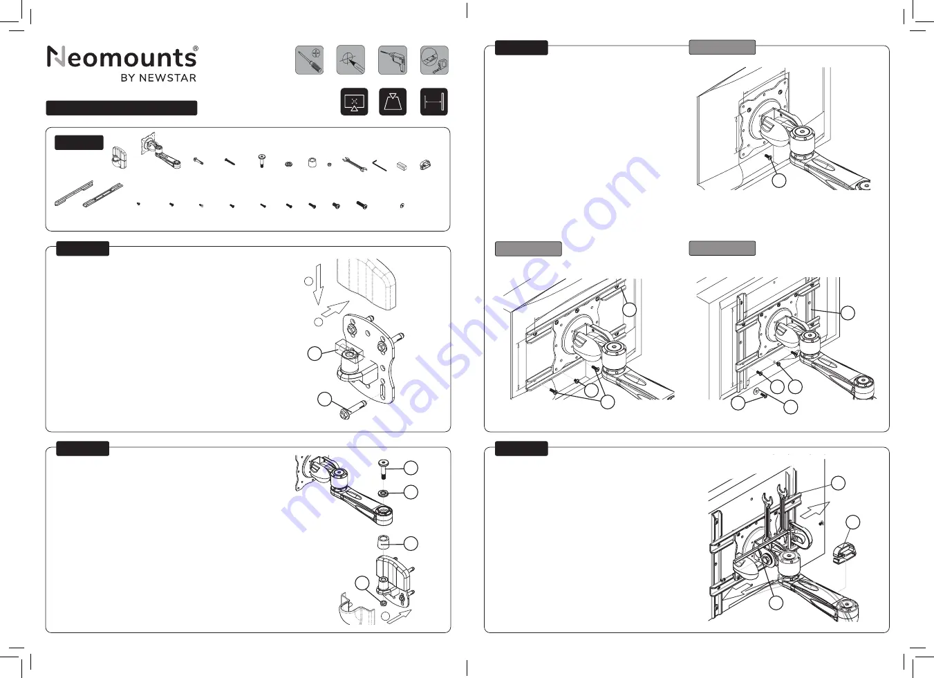 NewStar Neomounts FPMA-W925 Instruction Manual Download Page 2