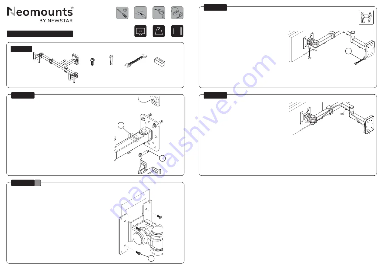 NewStar Neomounts FPMA-W960D Скачать руководство пользователя страница 2