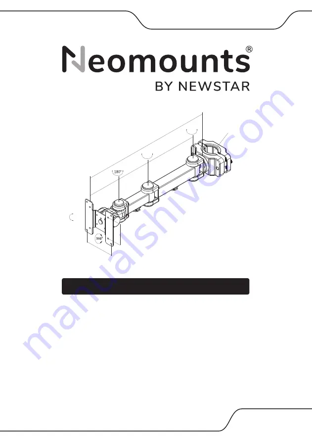 NewStar Neomounts FPMA-WP300BLACK Instruction Manual Download Page 1