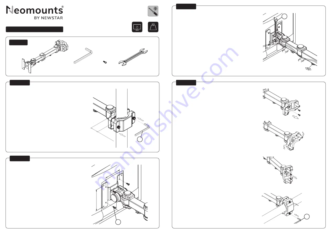 NewStar Neomounts FPMA-WP300BLACK Instruction Manual Download Page 2