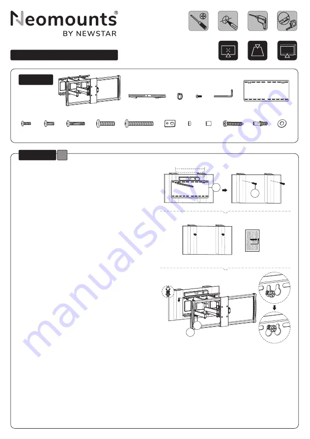 NewStar NeoMounts LFD-W8000 Instruction Manual Download Page 2