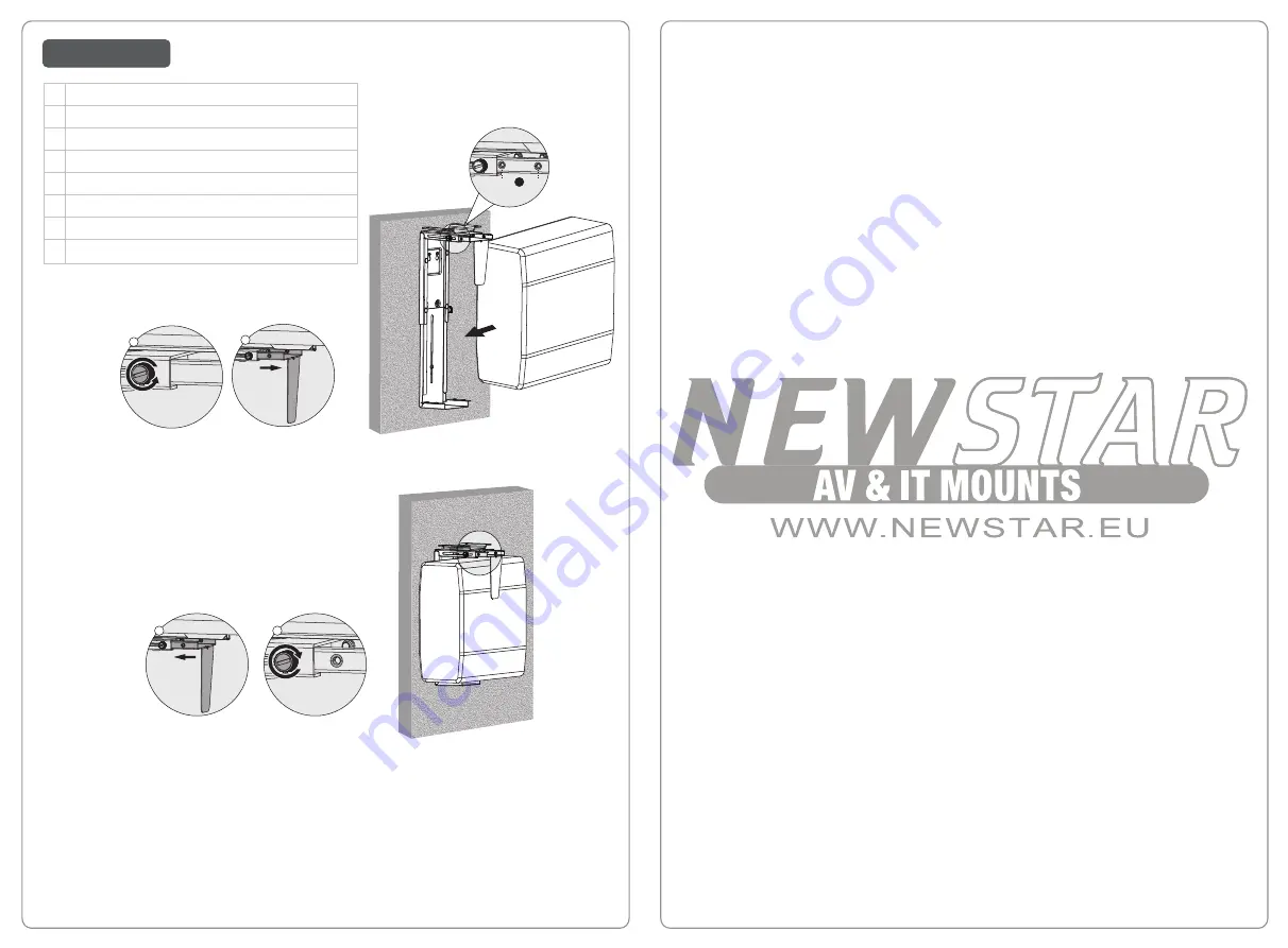 NewStar NEOMOUNTS NM-CPU100BLACK Скачать руководство пользователя страница 4