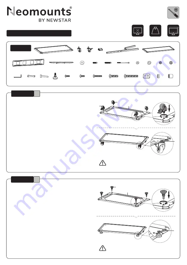 NewStar Neomounts NS-M4000BLACK Instruction Manual Download Page 2