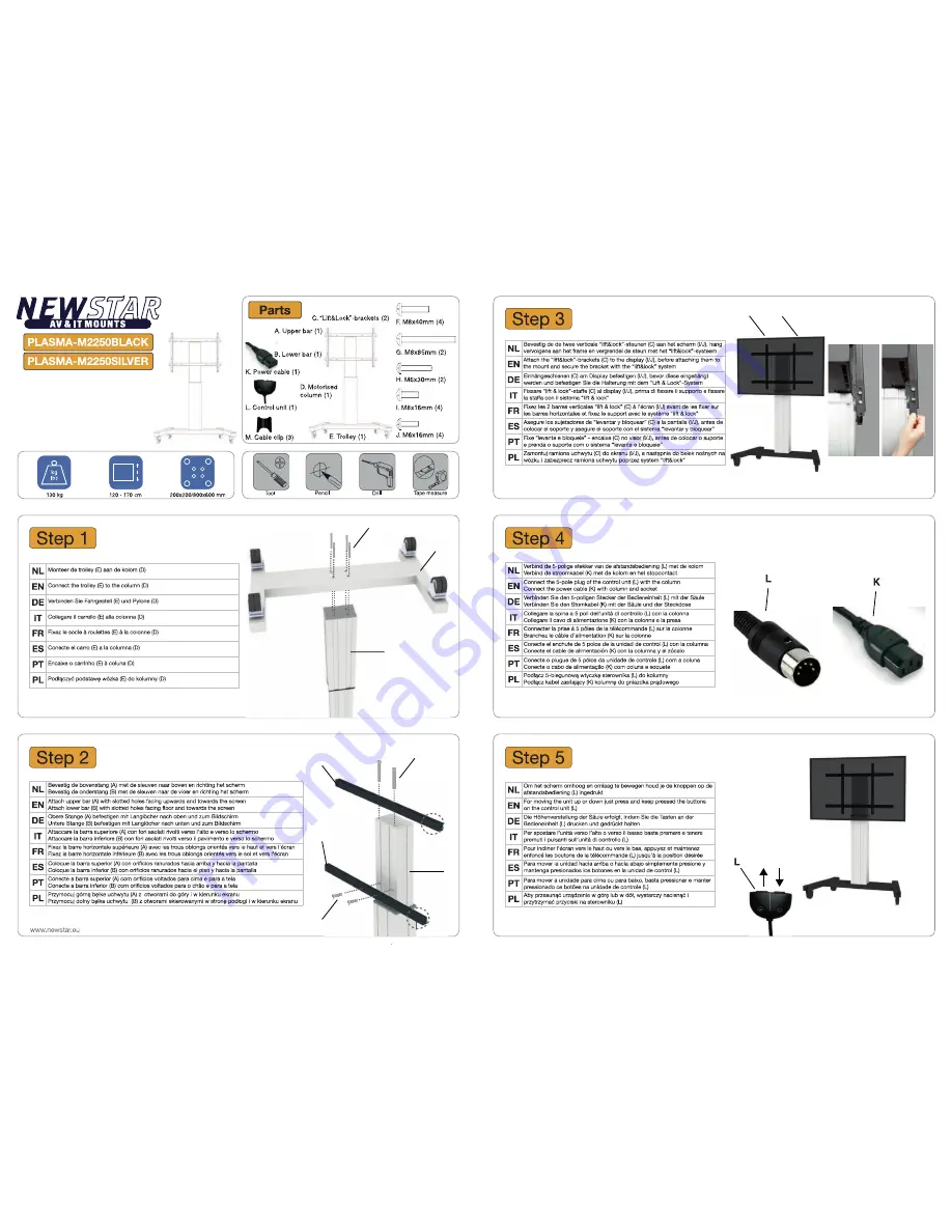 NewStar PLASMA-M2250BLACK Instruction Manual Download Page 2