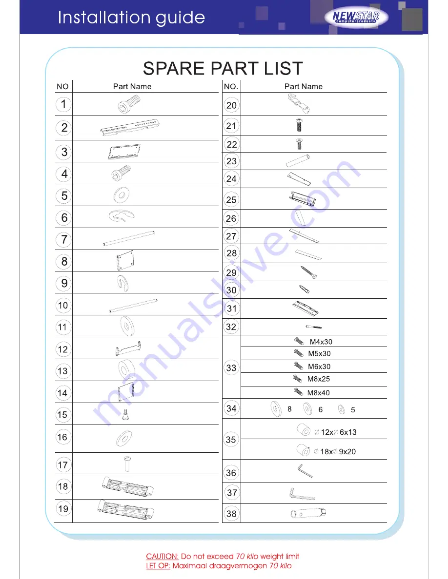 NewStar PLASMA-W359 Installation Manual Download Page 4