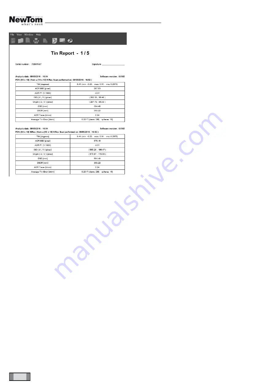 NewTom GO 2D OPT E.L. Calibration Manual Download Page 30