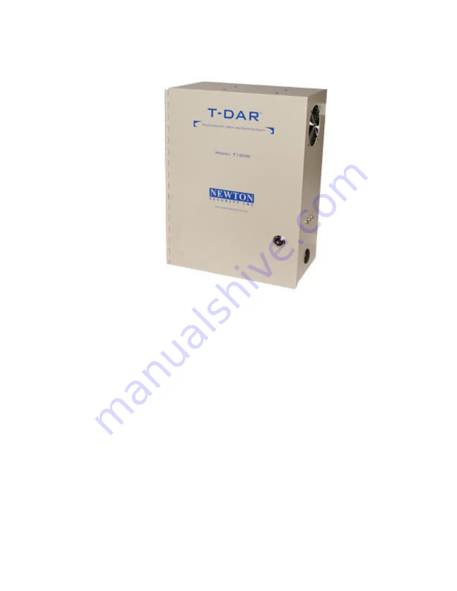 Newton Security T-DAR T1000 Installation And Operation Manual Download Page 11