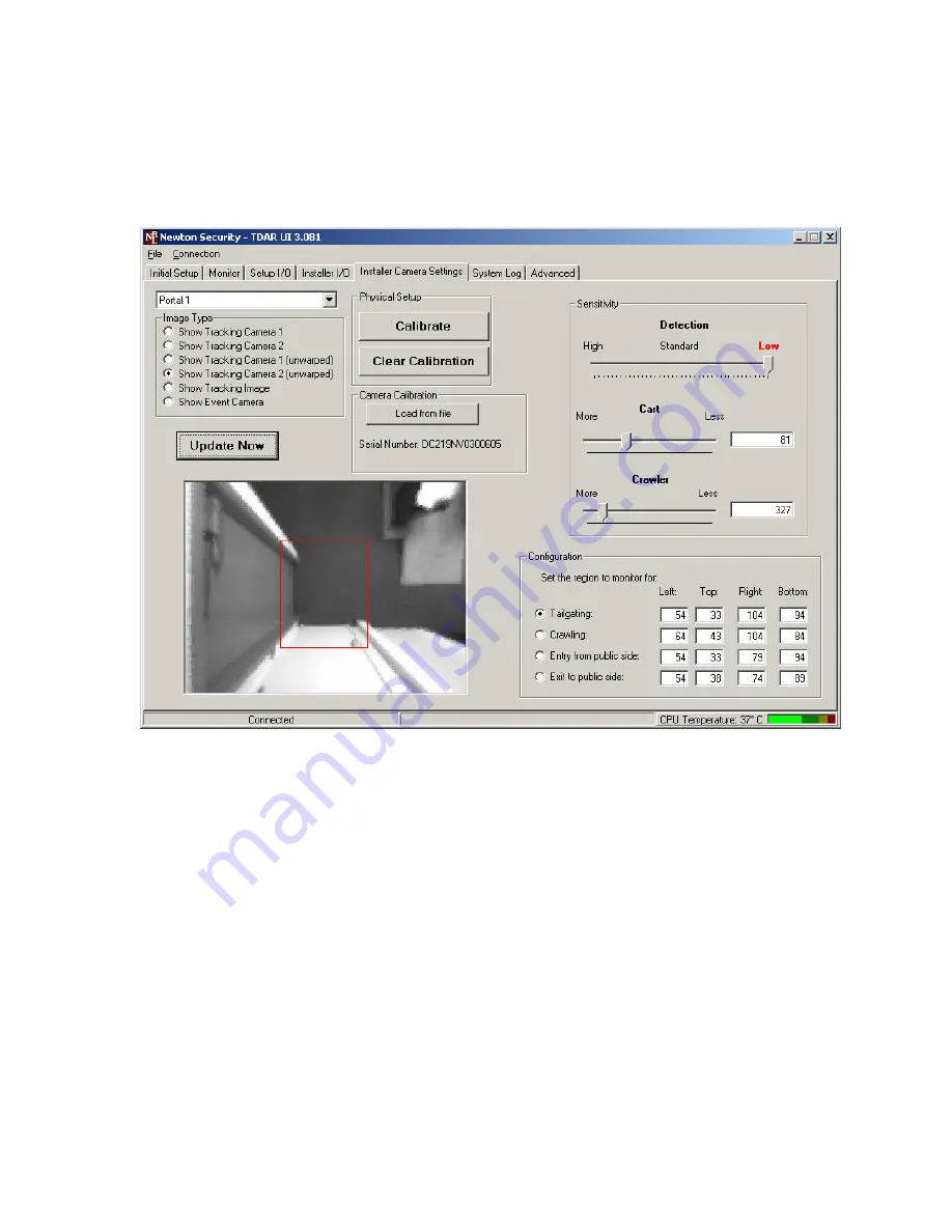 Newton Security T-DAR T1000 Installation And Operation Manual Download Page 56