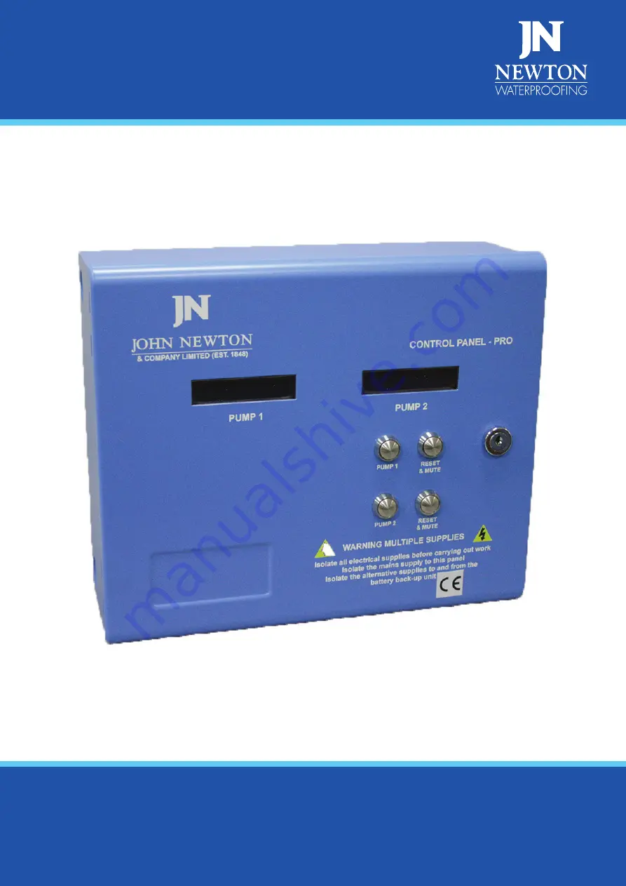 Newton Waterproofing Control Panel-Pro Operational Manual Download Page 1