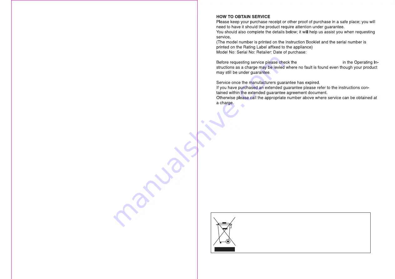 Newworld NWLF600 Installation And User Instructions Manual Download Page 11