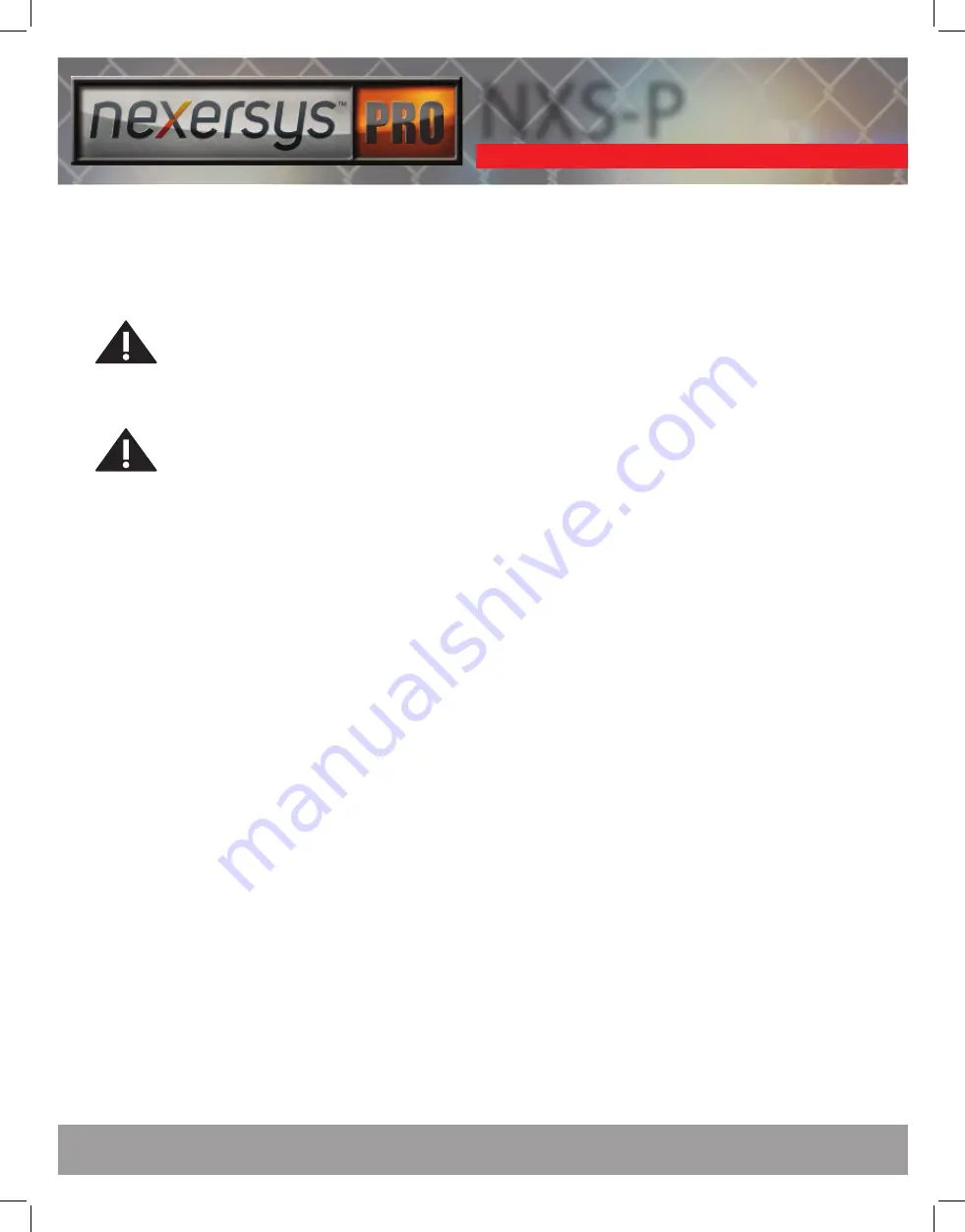 Nexersys PRO NXS-P Скачать руководство пользователя страница 4