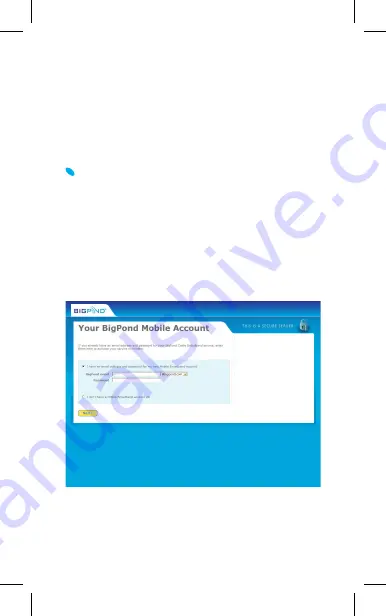 Next Network BIGPOND ULTIMATE Quick Start Manual Download Page 20