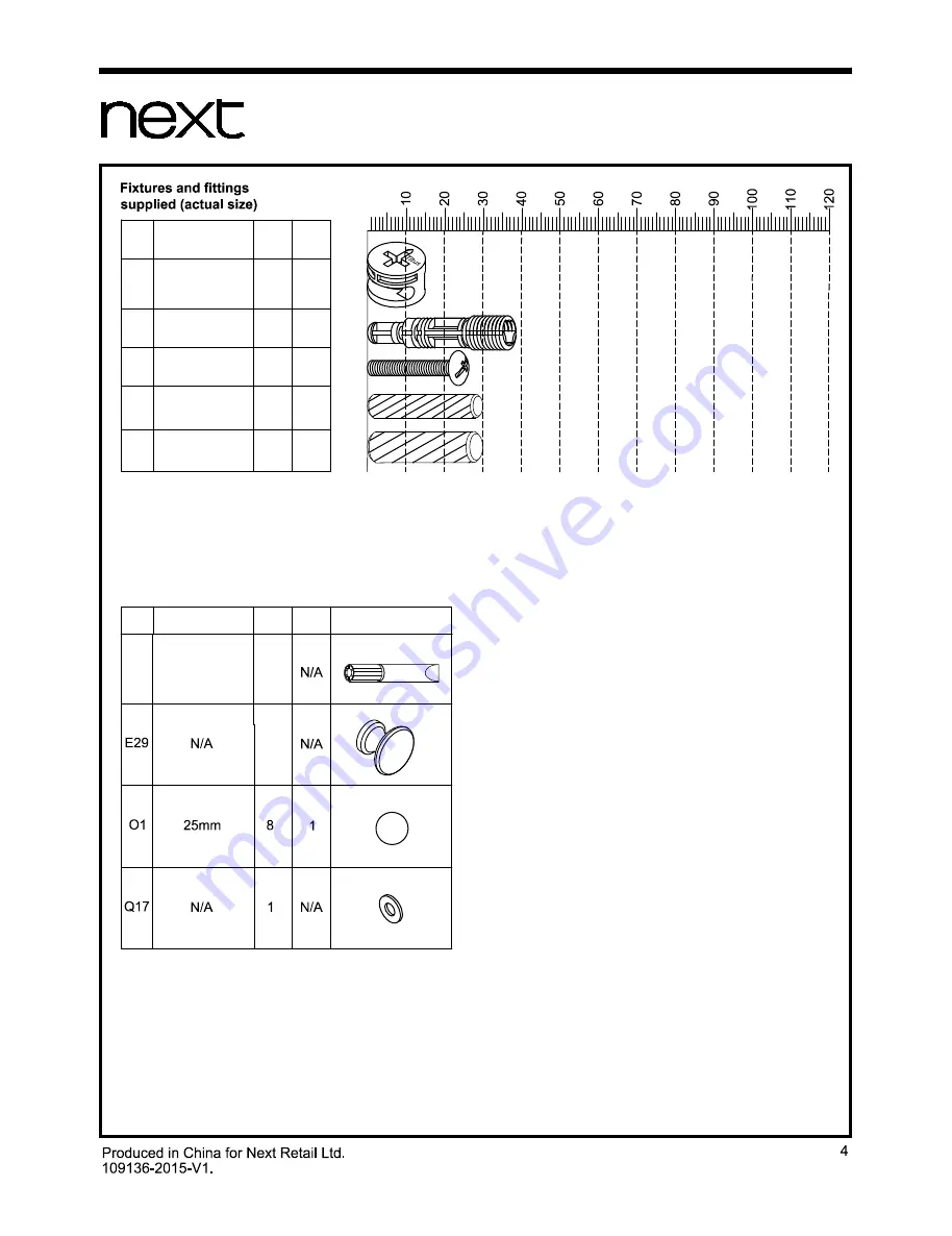 Next 109136 Assembly Instructions Manual Download Page 5