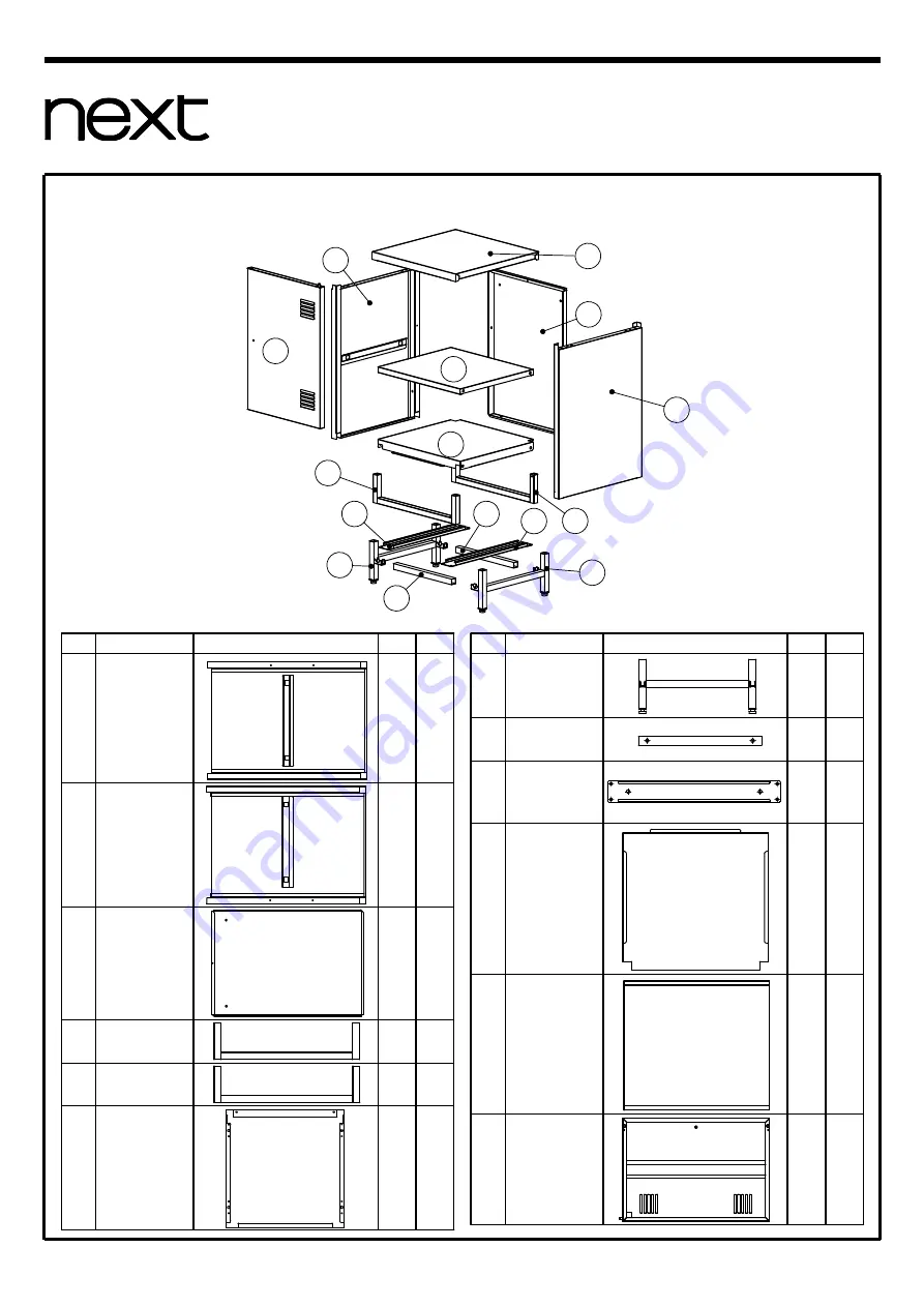 Next 283431 Assembly Instructions Manual Download Page 4