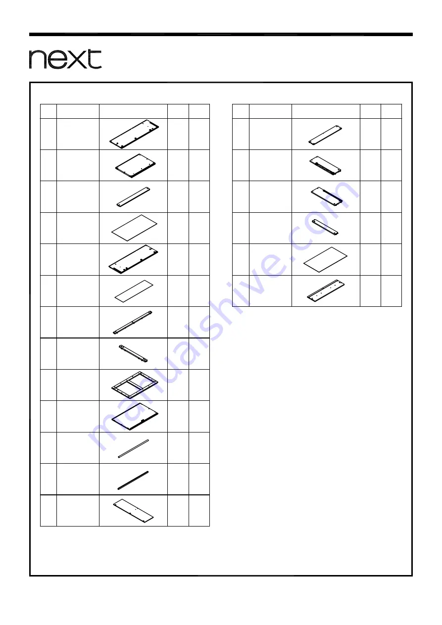 Next 293418 Assembly Instructions Manual Download Page 4