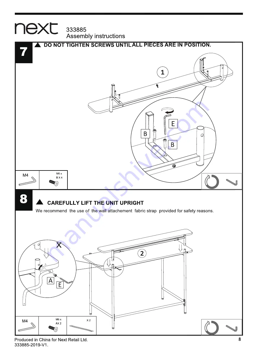 Next 333885 Assembly Instructions Manual Download Page 9