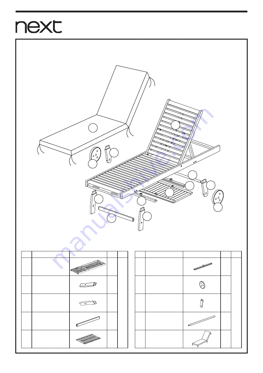 Next 364671 Assembly Instructions Manual Download Page 4